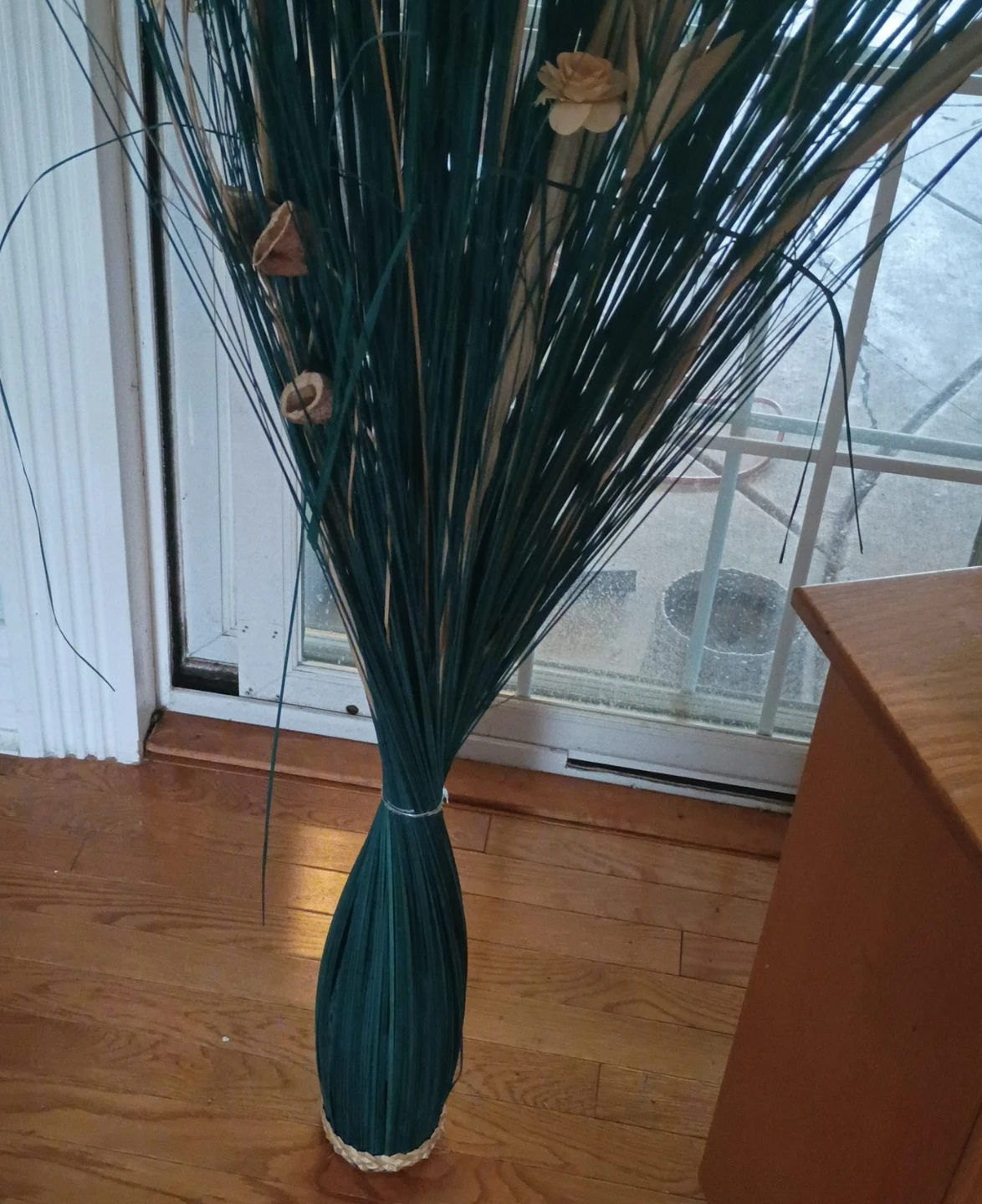 Large Decorative Grass and Flower Arrangement