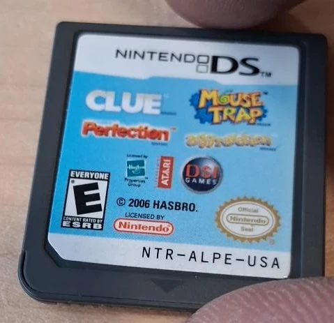 Nintendo DS Game - Clue, Mouse Trap, Perfection