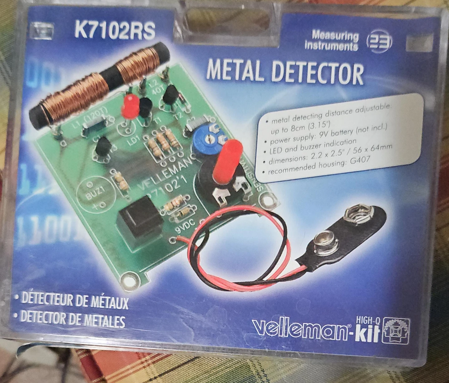 Velleman K7102RS Metal Detector Kit