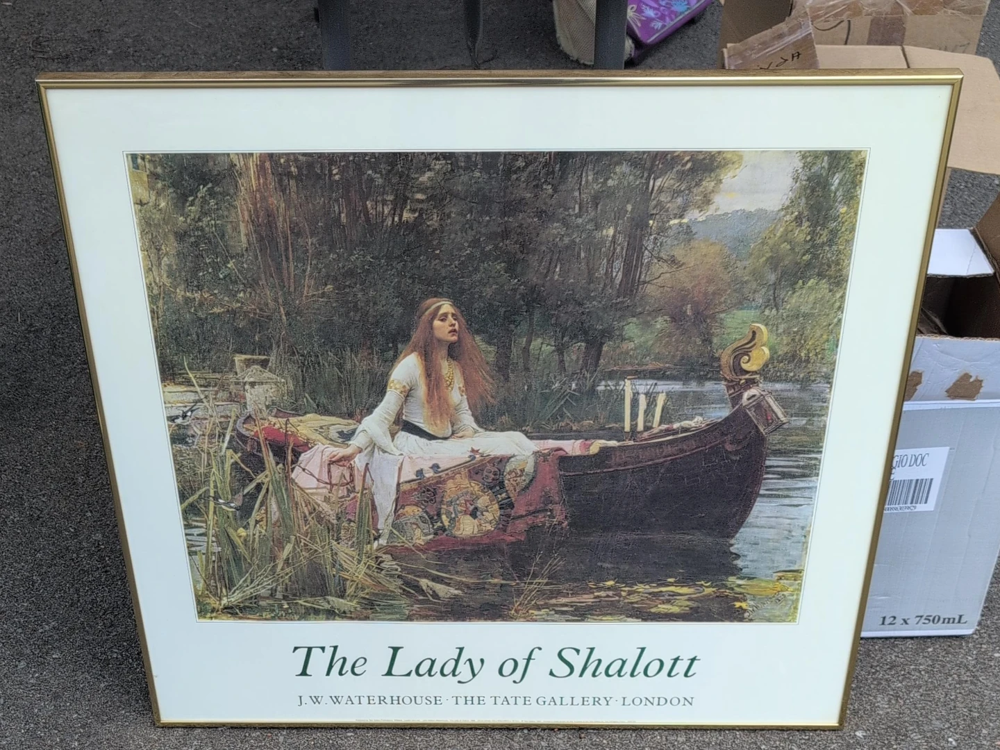 The Lady of Shallot Print by J.W. Waterhouse