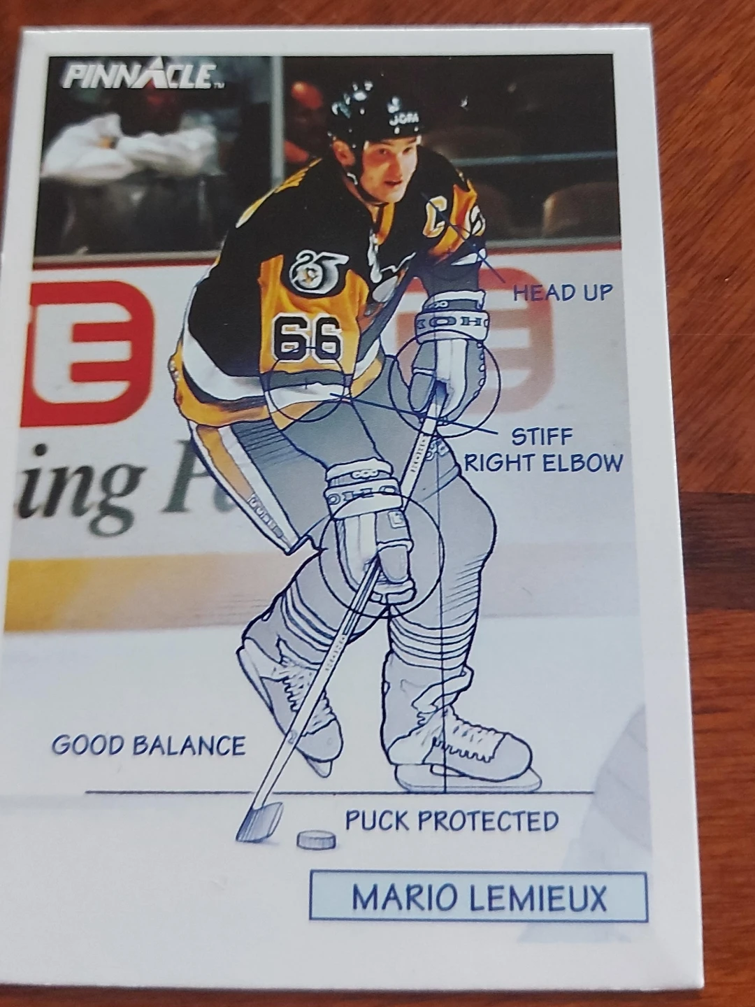 Pinnacle Mario Lemieux Hockey Card