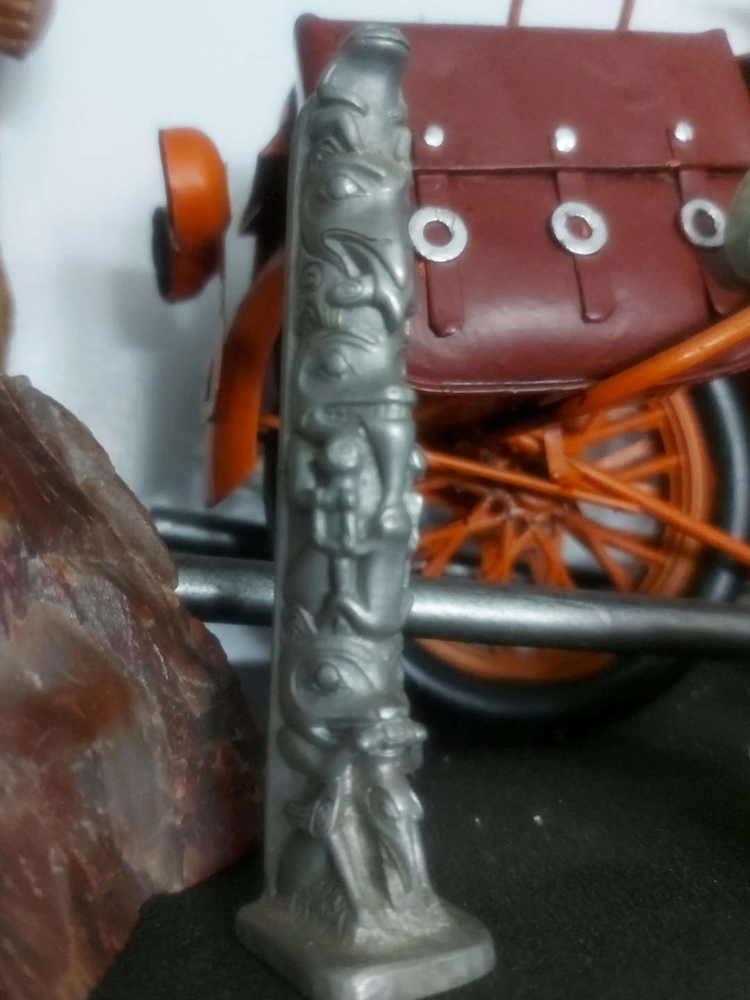 Miniature Totem Pole Sculpture