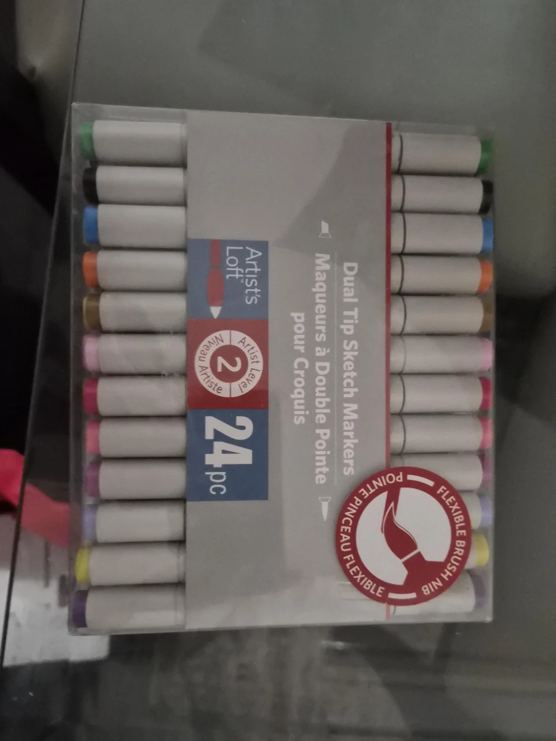 Artist's Loft Dual Tip Sketch Markers - 24 Piece Set