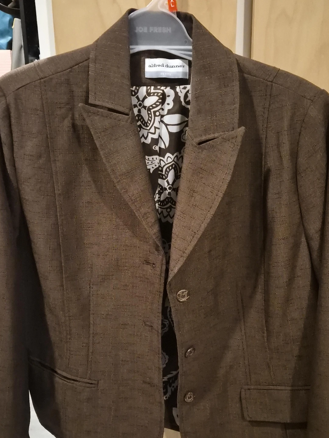 Alfred Dunner Petite Brown Blazer