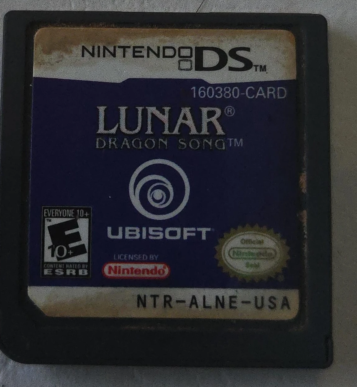Nintendo DS Lunar Dragon Song Game Cartridge