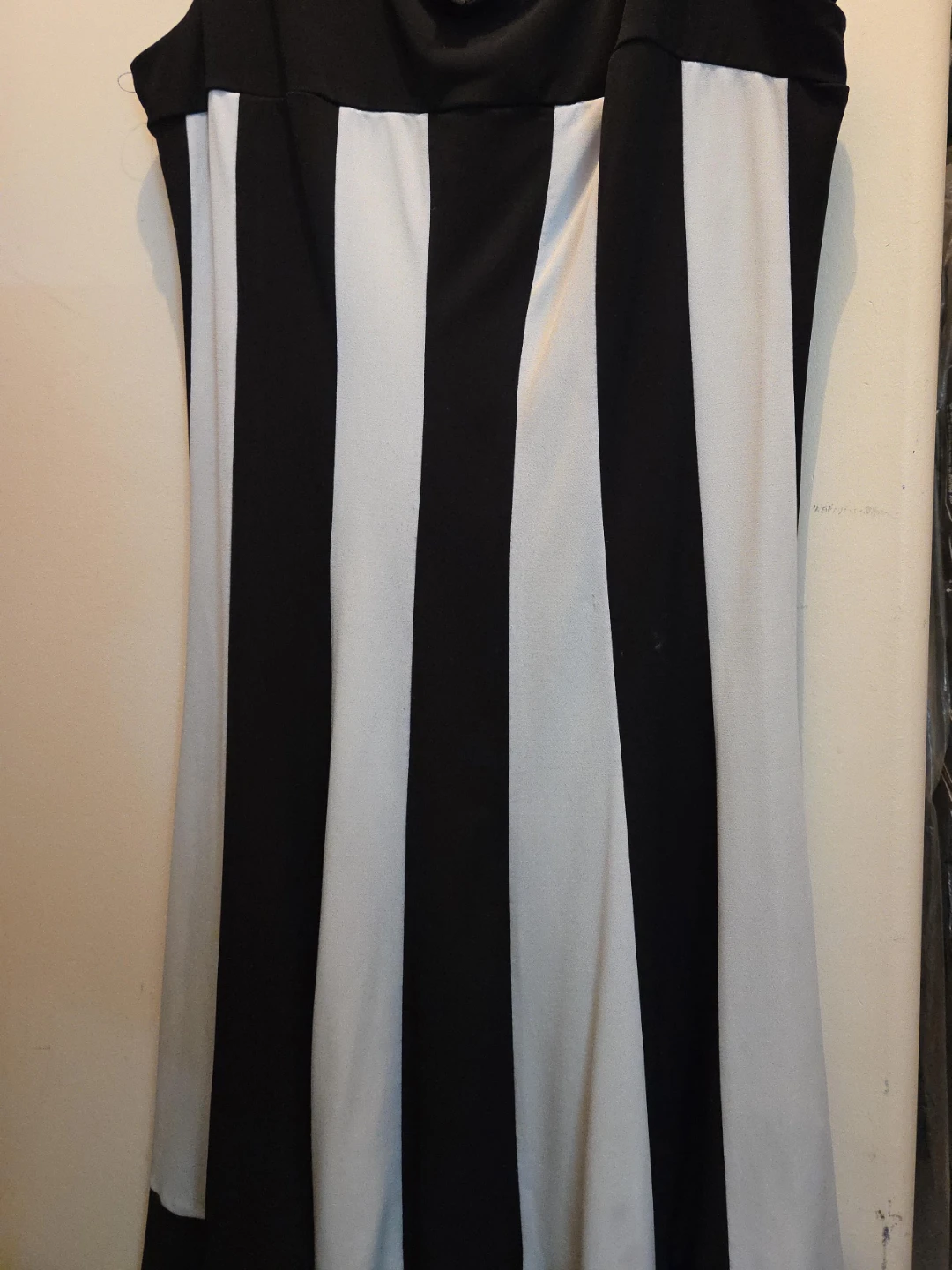 Black and White Striped Dress