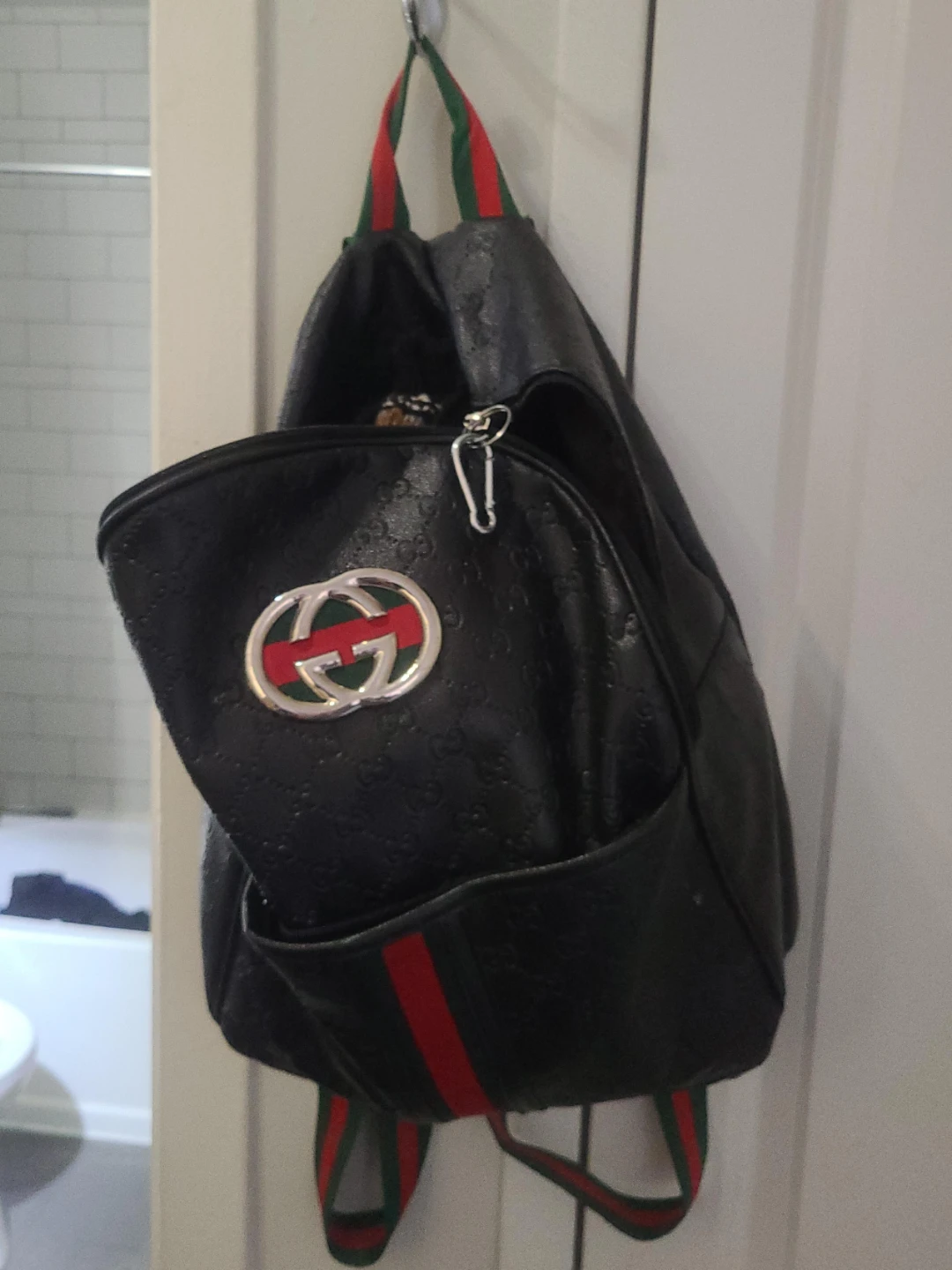 Black Gucci Backpack