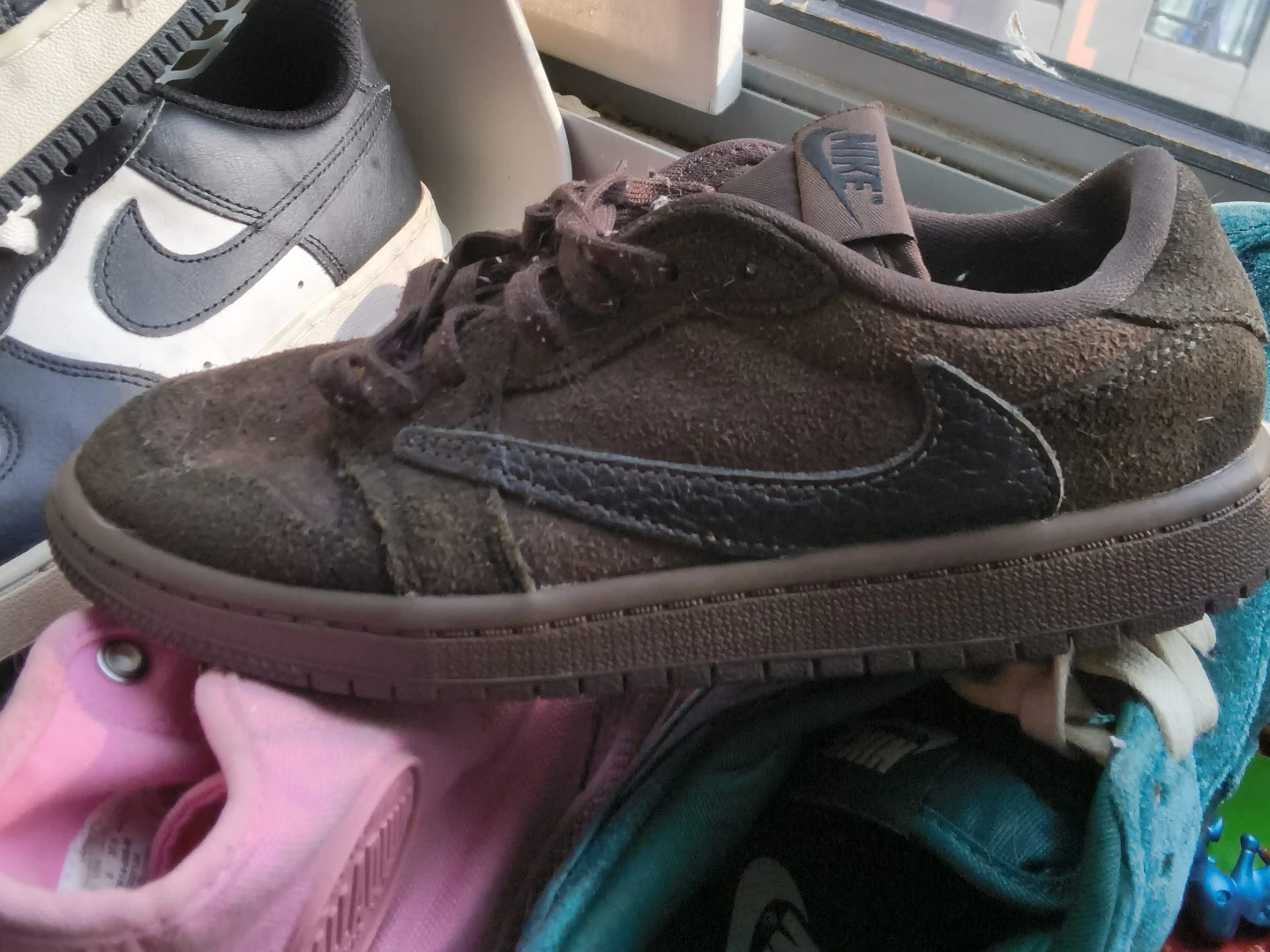 Nike Dunk Low Espresso Suede Sneakers