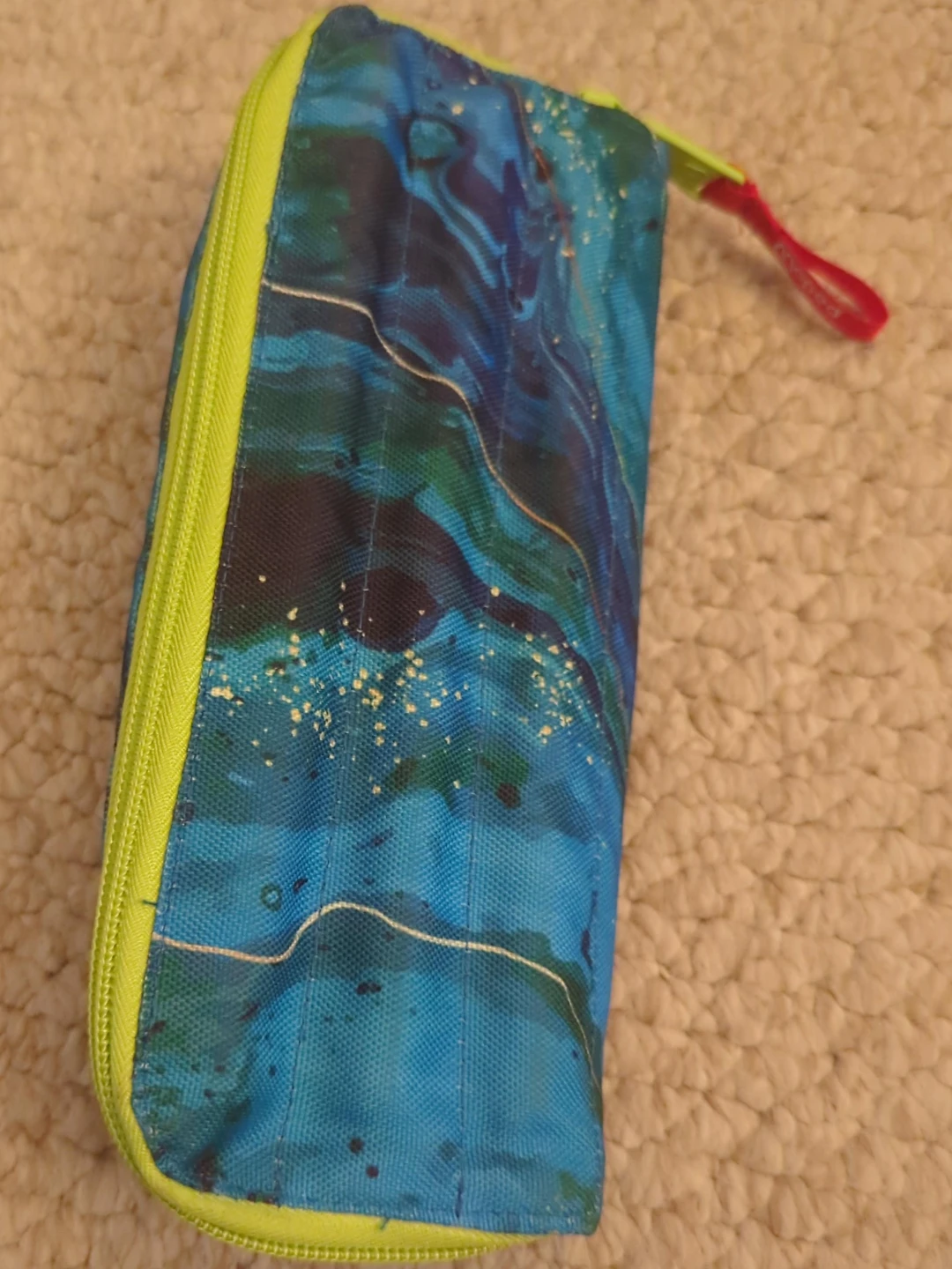 Blue Marble Pattern Pencil Case
