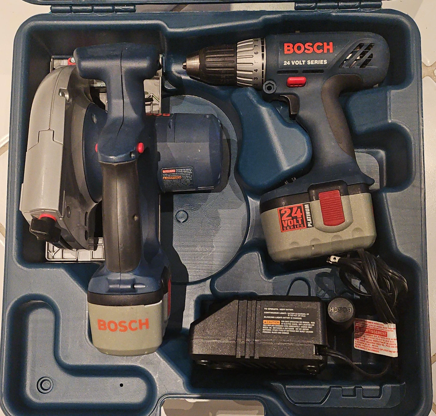 Bosch 24 Volt Cordless Drill and Circular Saw Set