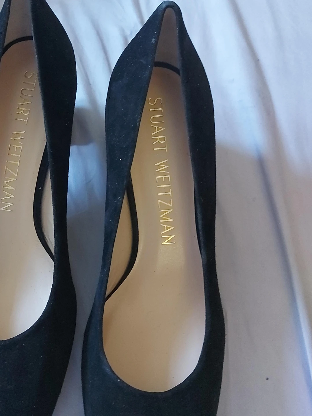 Stuart Weitzman Black Suede Heels