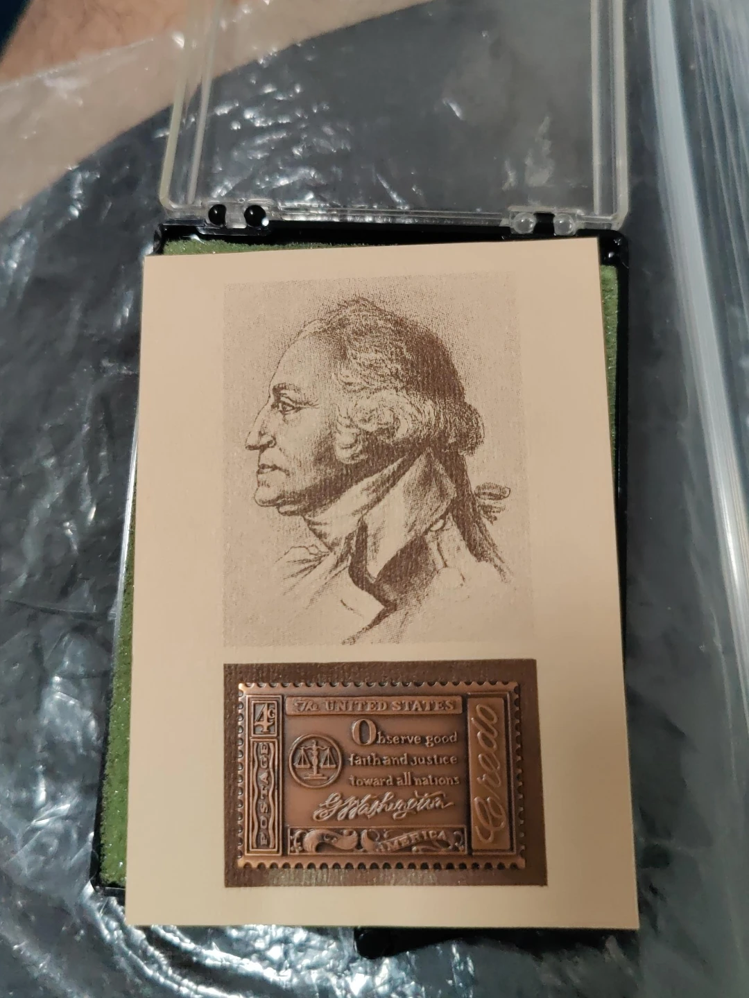 George Washington "Credo" Stamp Replica