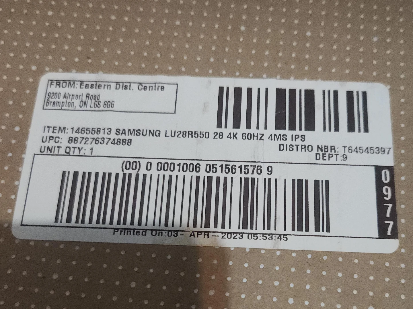Samsung LU28R550 28" 4K 60Hz IPS Monitor
