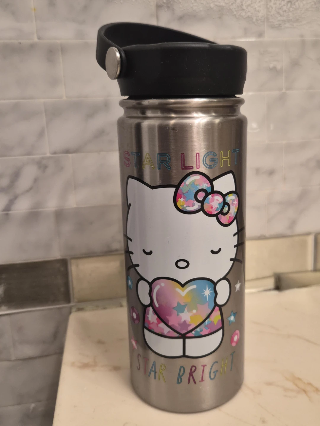 Hello Kitty Star Light Star Bright Water Bottle