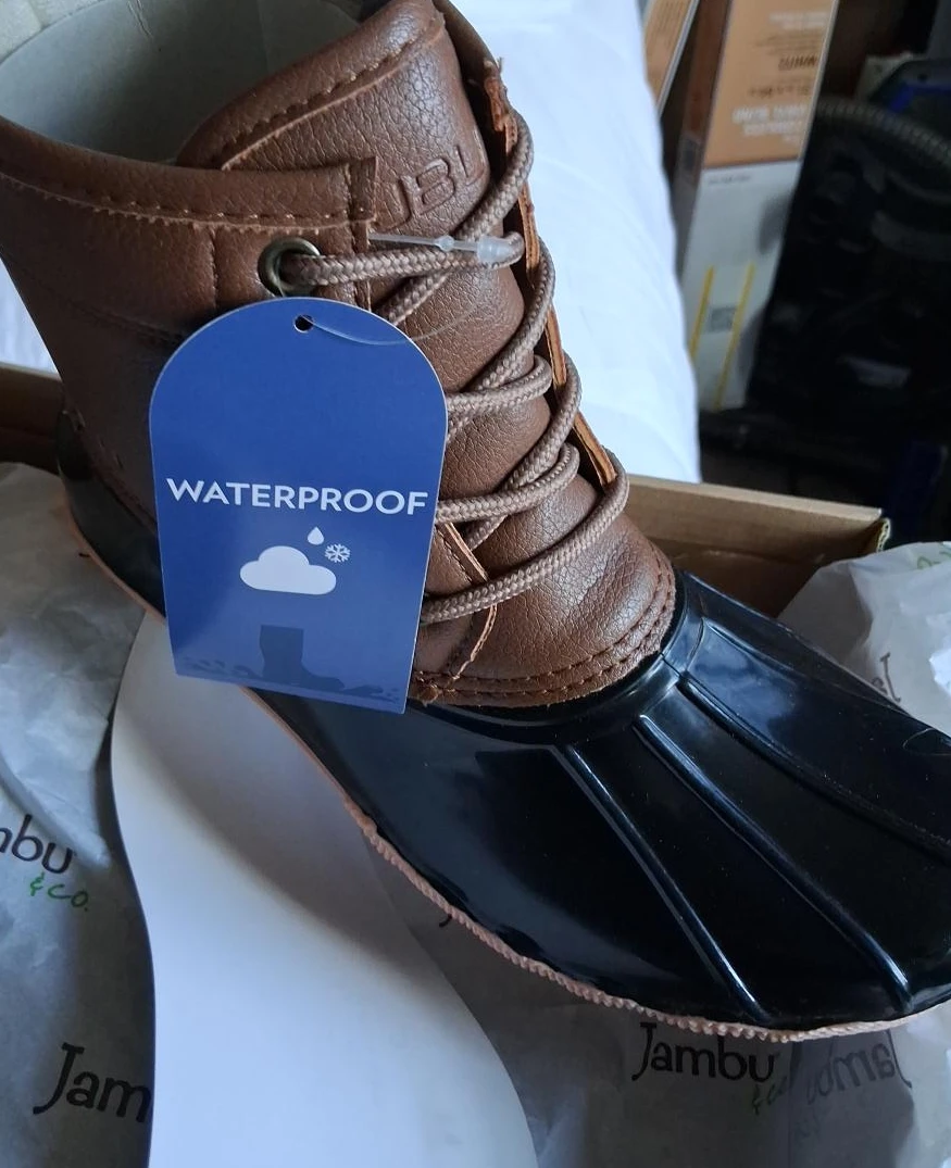 JBU Waterproof Duck Boots - Brown/Black