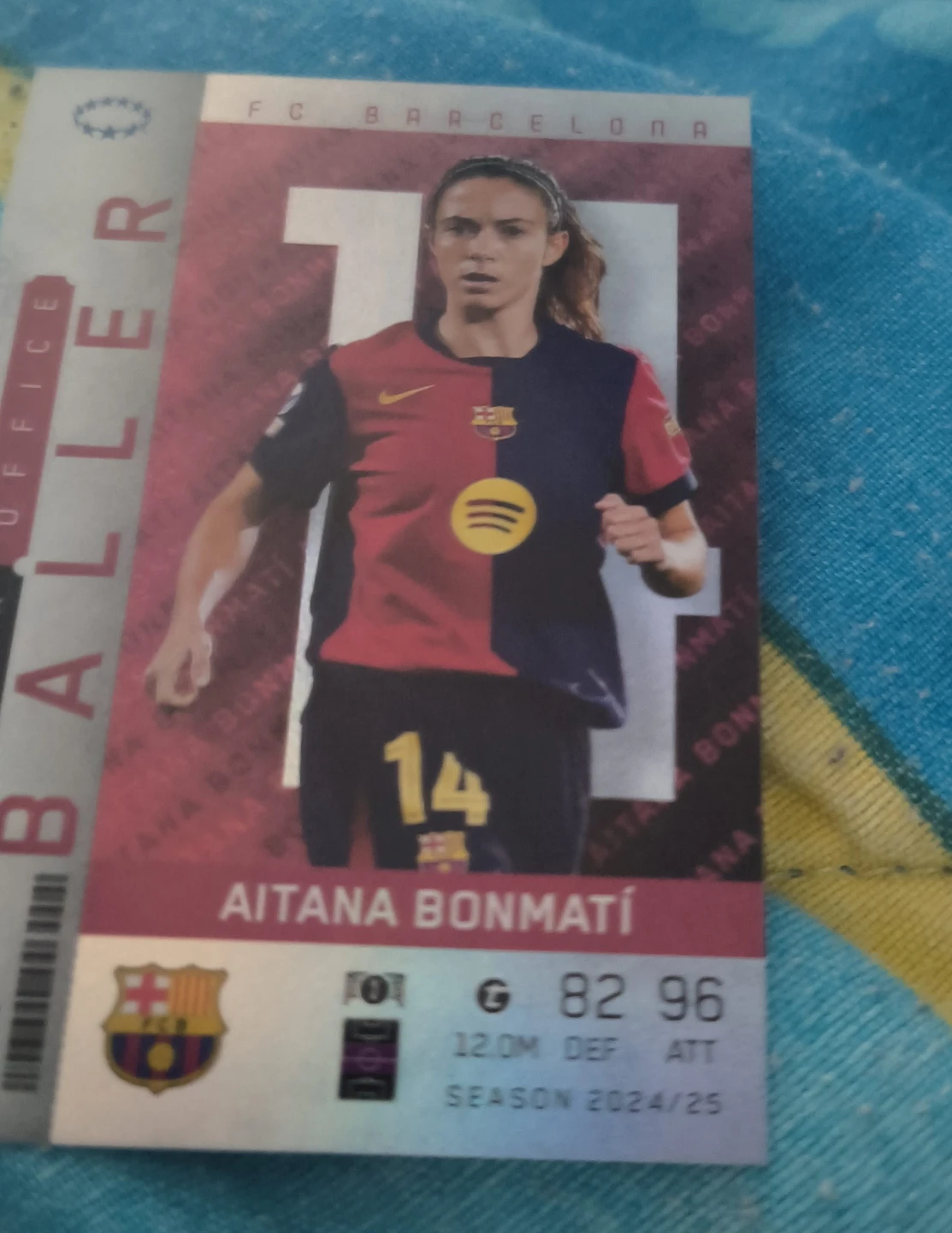 FC Barcelona Aitana Bonmatí Soccer Card 2024/25 Season