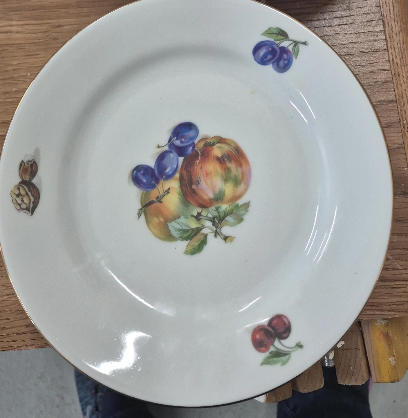 Kahla Plate with Fruit Design