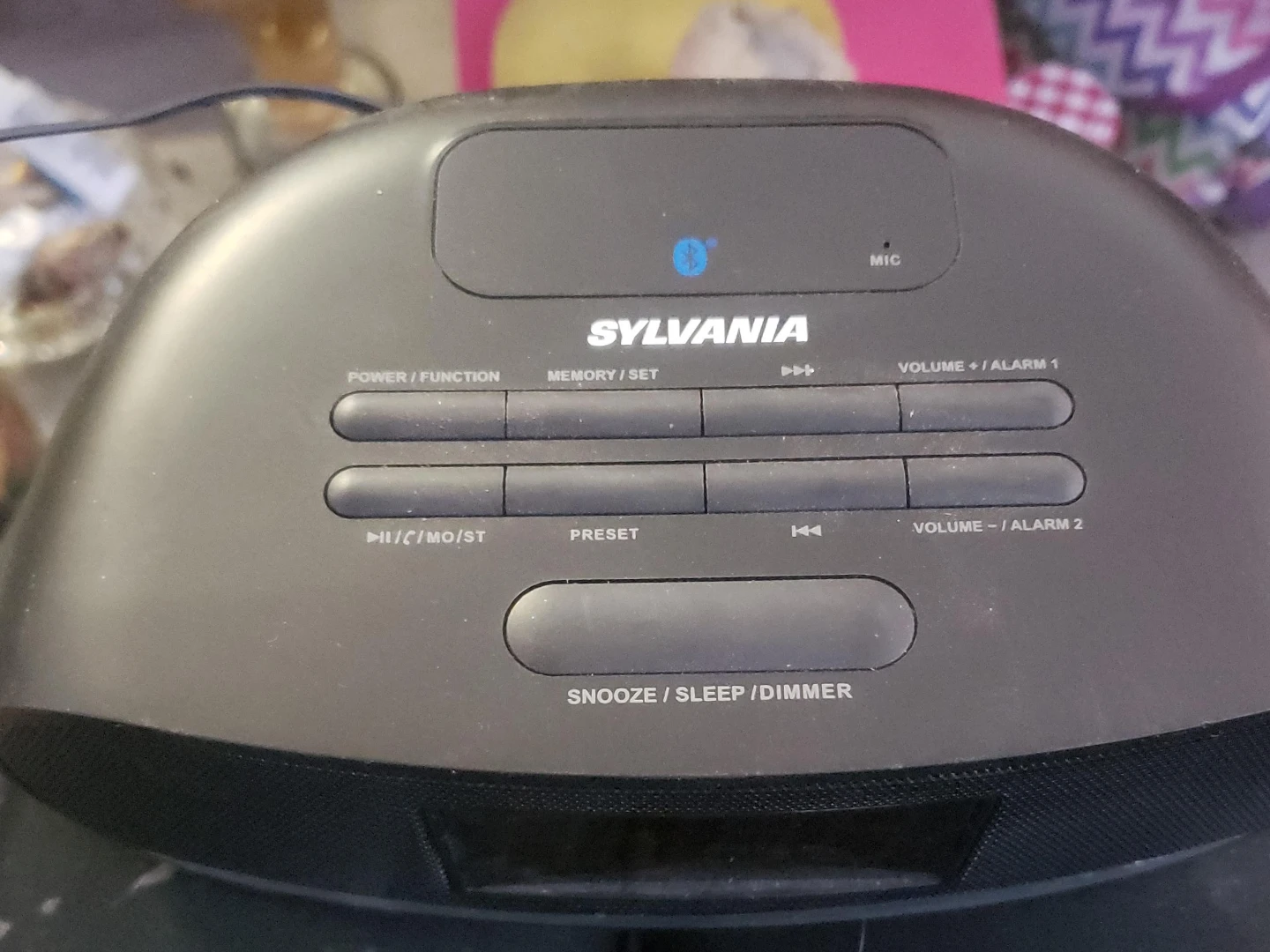 Sylvania Bluetooth Alarm Clock Radio