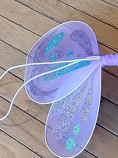 Purple Glitter Butterfly Wings