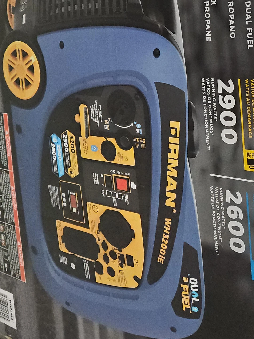FIRMAN WH3200iE Dual Fuel Generator