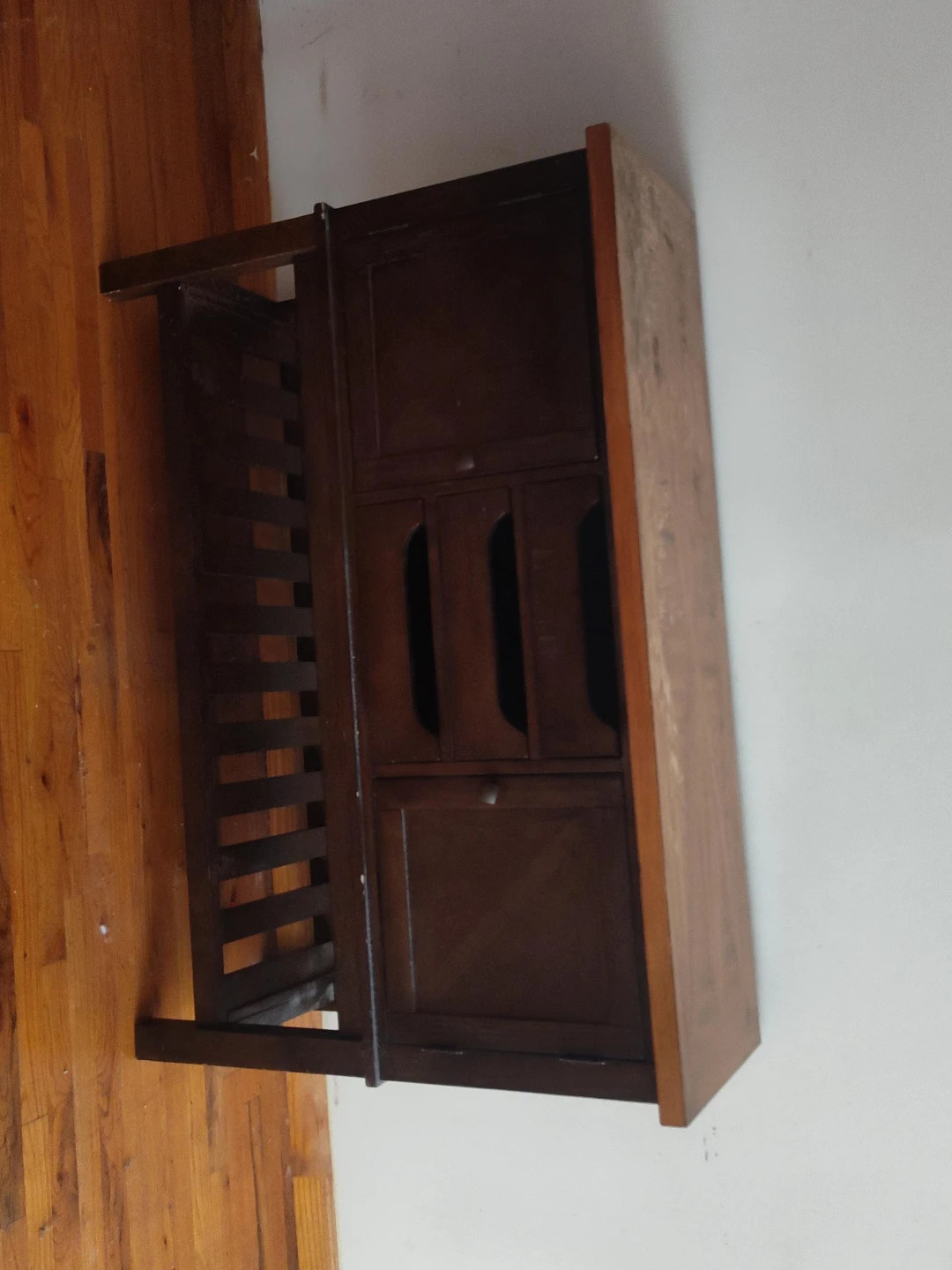 Wooden Storage Cabinet with Drawers