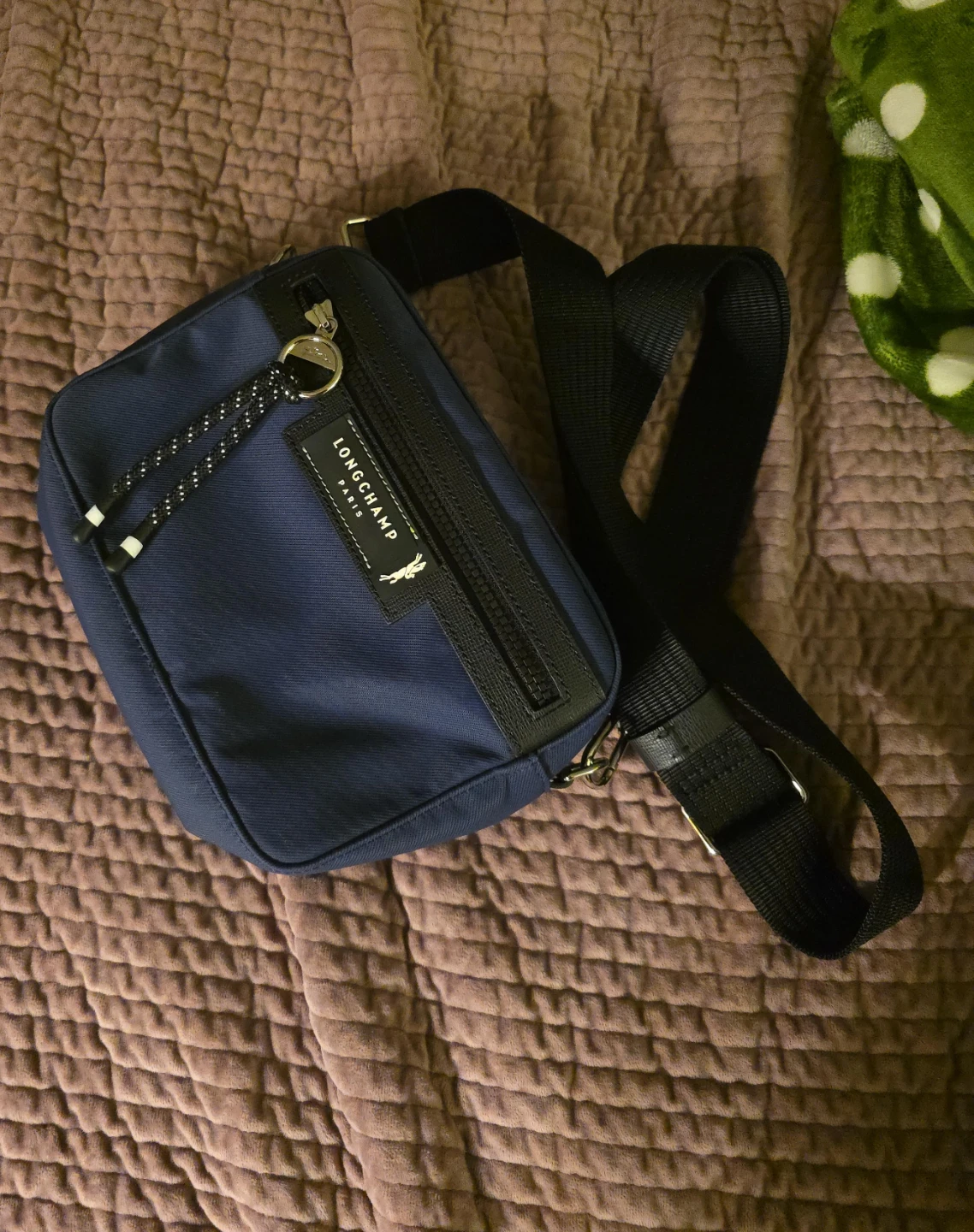 Longchamp Paris Navy Crossbody Bag