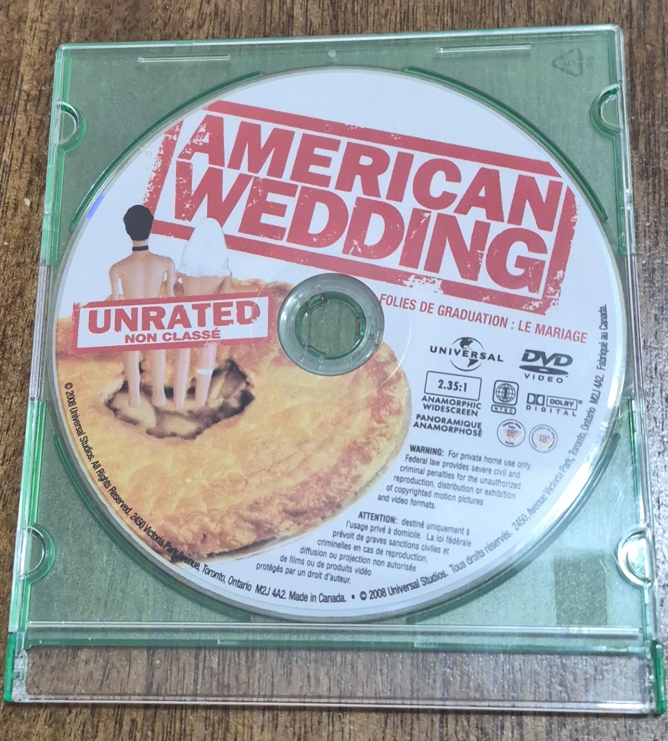 American Wedding Unrated DVD