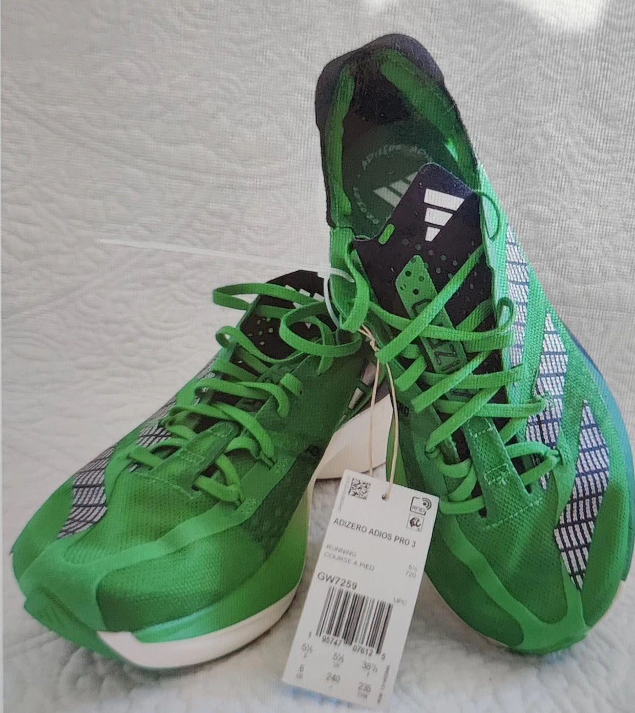 Adidas Adizero Adios Pro 3 Running Shoes Green GW7259