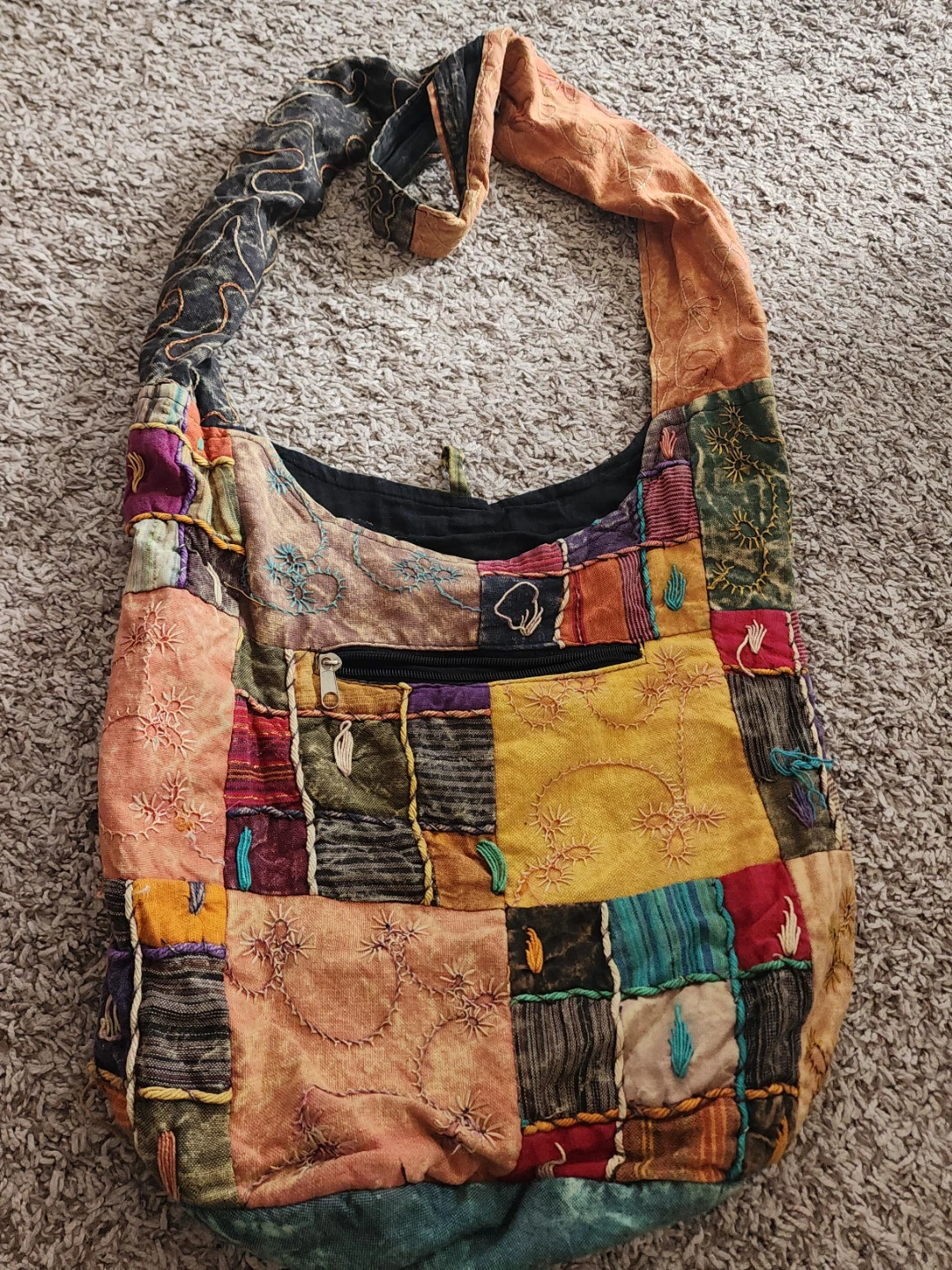 Patchwork Hobo Bag