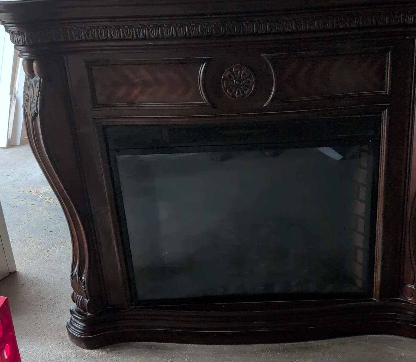 Dark Wood Electric Fireplace Unit pick up as