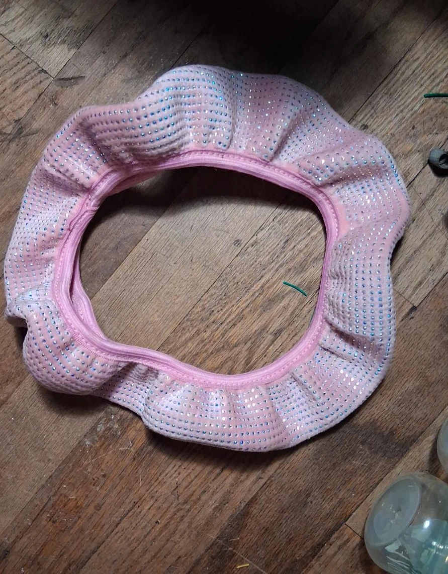 Pink Bling Steering Wheel Cover