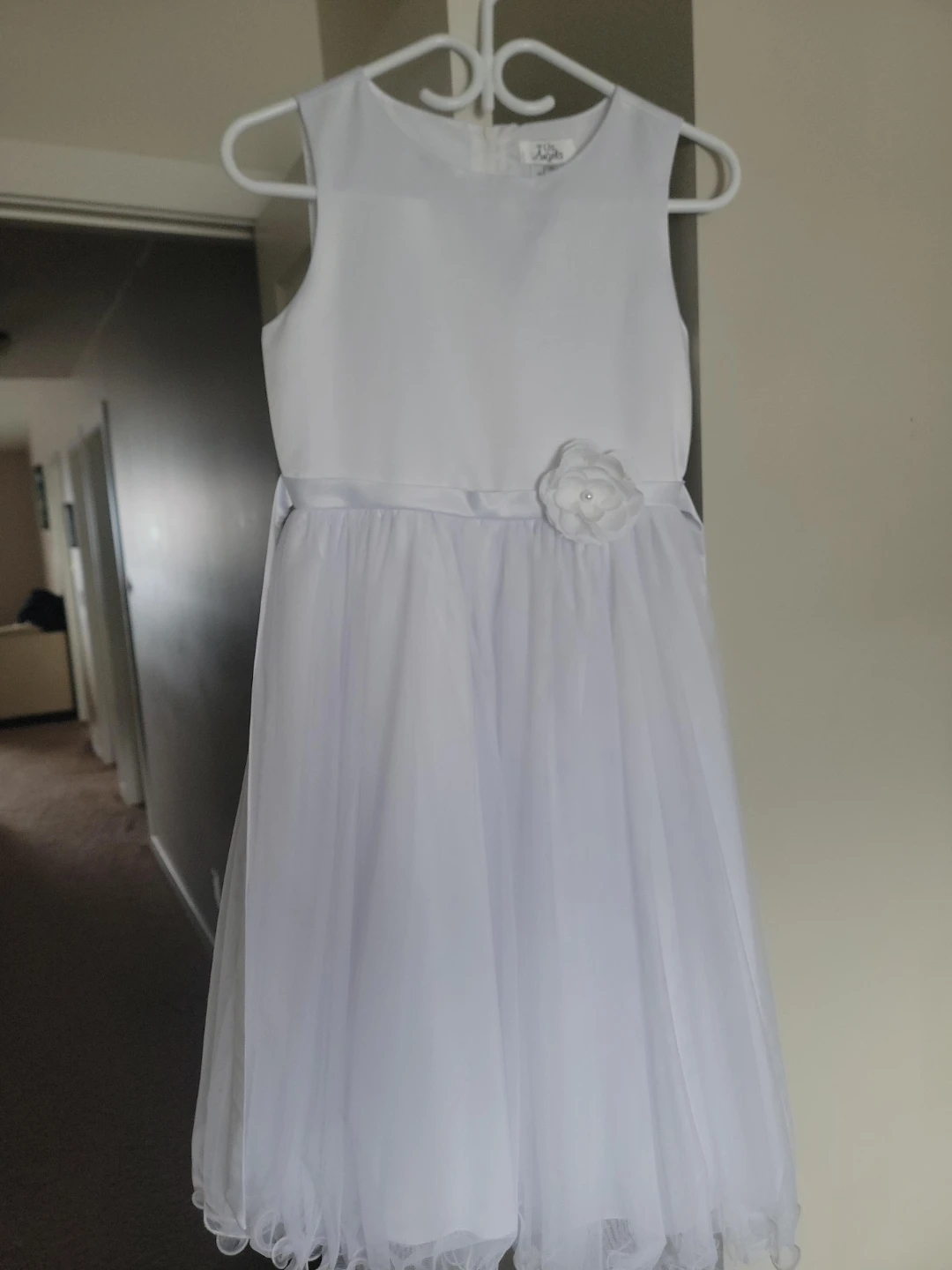 White Flower Girl / Special Occasion Dress - Size 14
