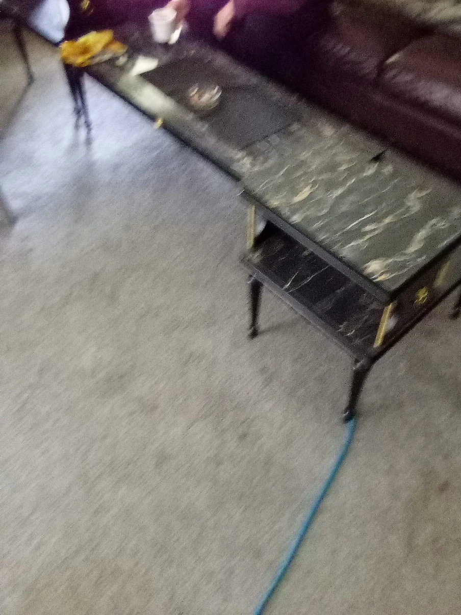 Marble Top End Table with Storage Shelf