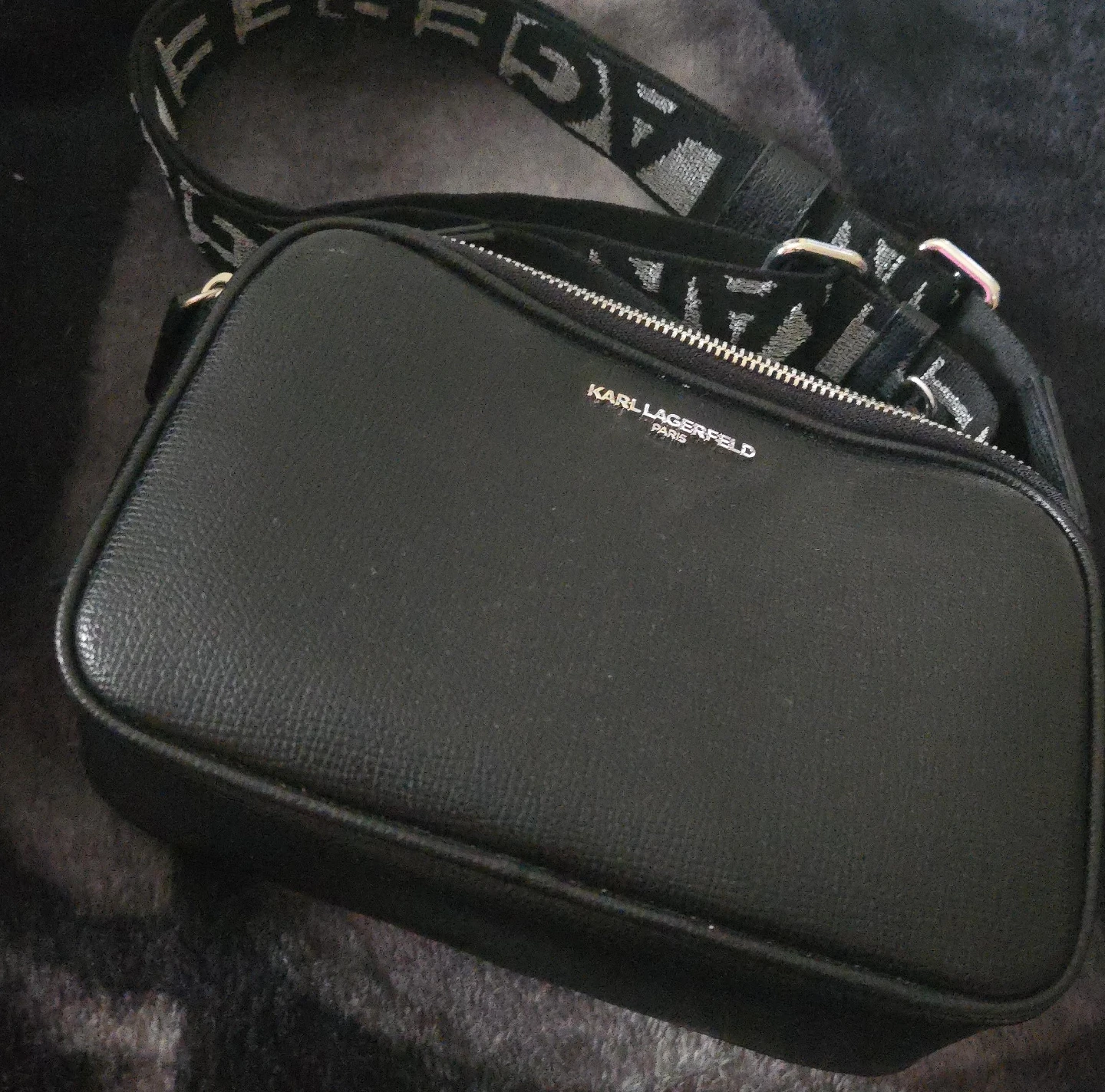 Karl Lagerfeld Paris Black Crossbody Bag