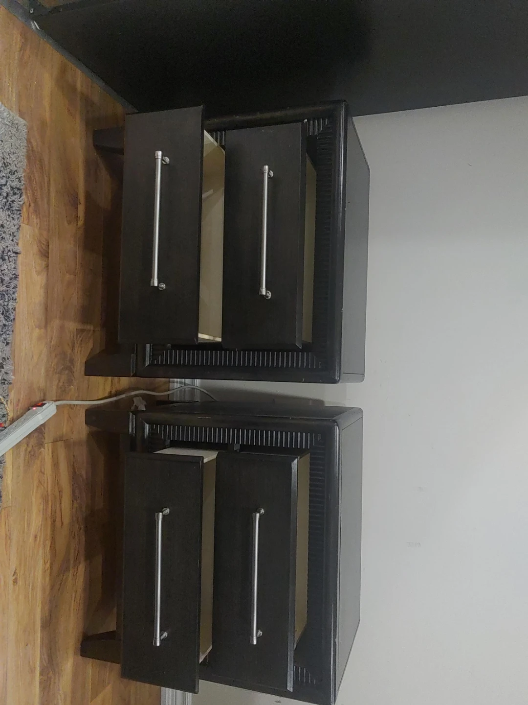 Dark Brown Nightstands (Set of 2)