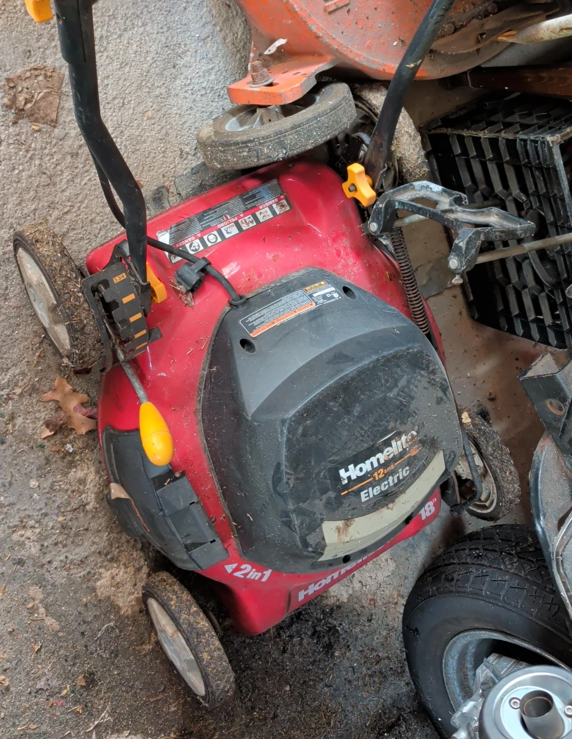 Homelite Electric 18" 2-in-1 Lawn Mower