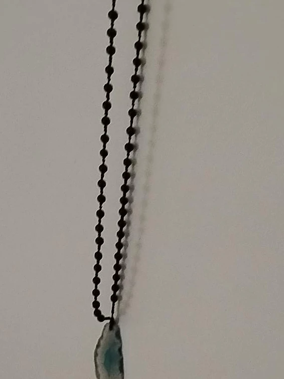 Agate Slice Pendant Necklace