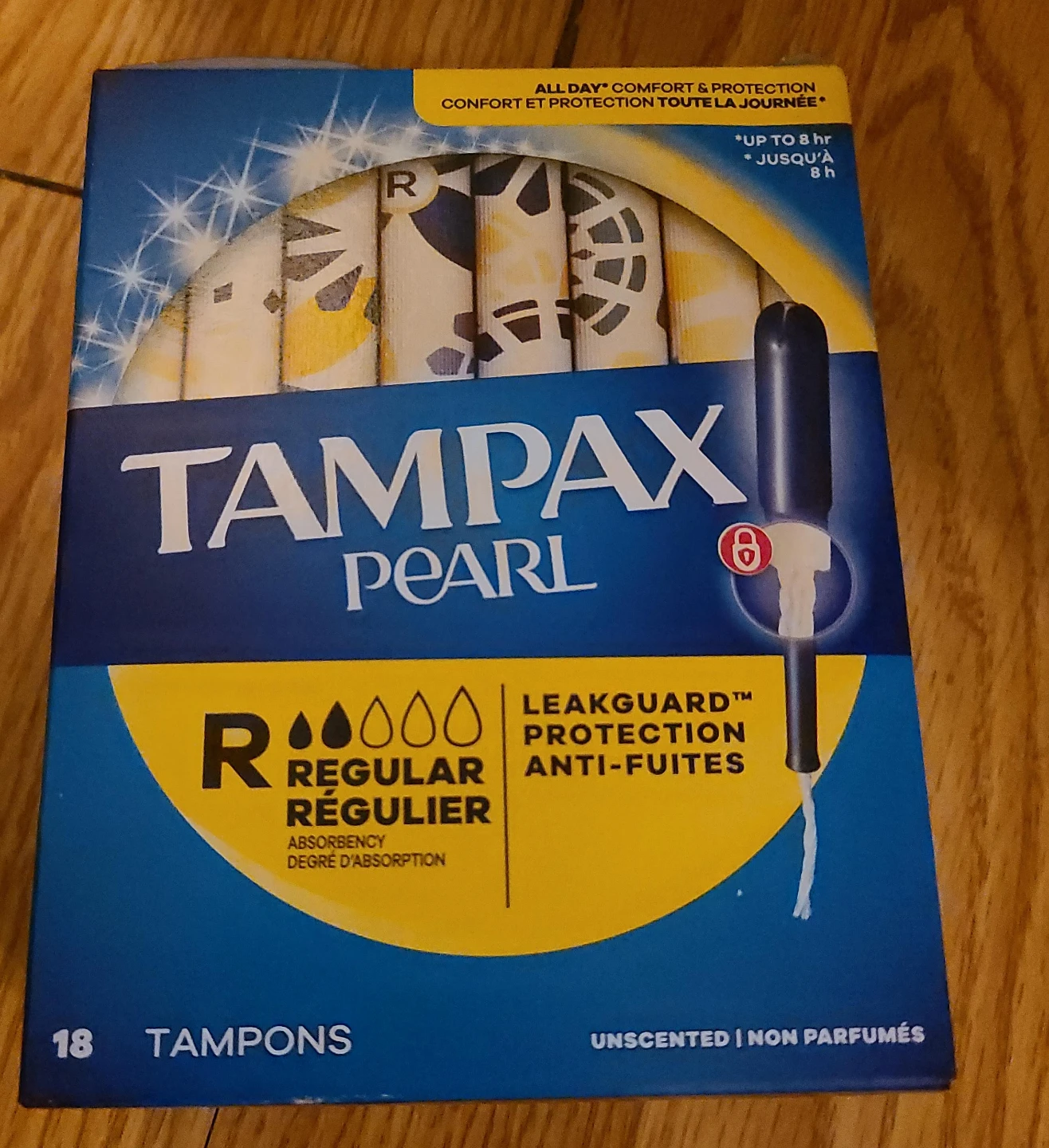 Tampax Pearl Tampons -5 boxes Regular Absorbency (18 Count)