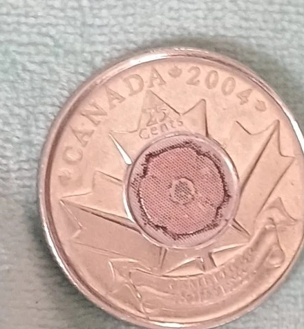 Canada 25 Cents Coin 2004