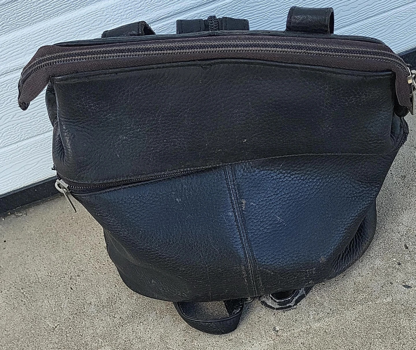 Danier Black Leather Backpack purse