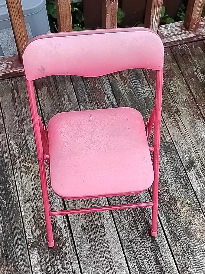 Pink Folding Chair-kids