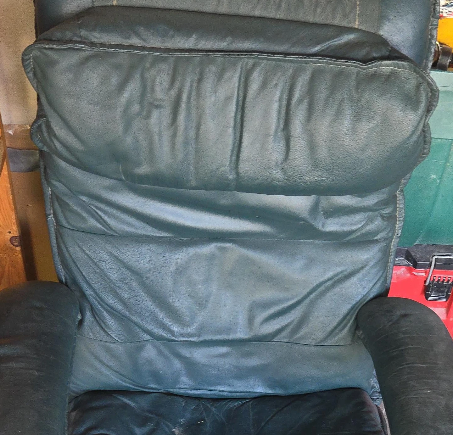 Green Leather Recliner Chair
