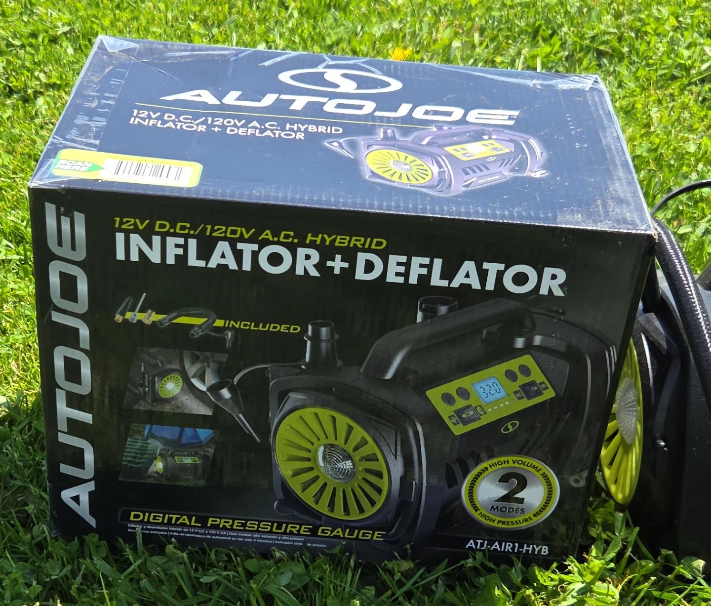 AUTOJOE 12V DC/120V AC Hybrid Inflator + Deflator