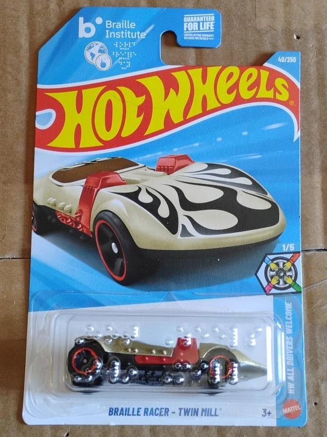 Hot Wheels Braille Racer - Twin Mill Toy Car