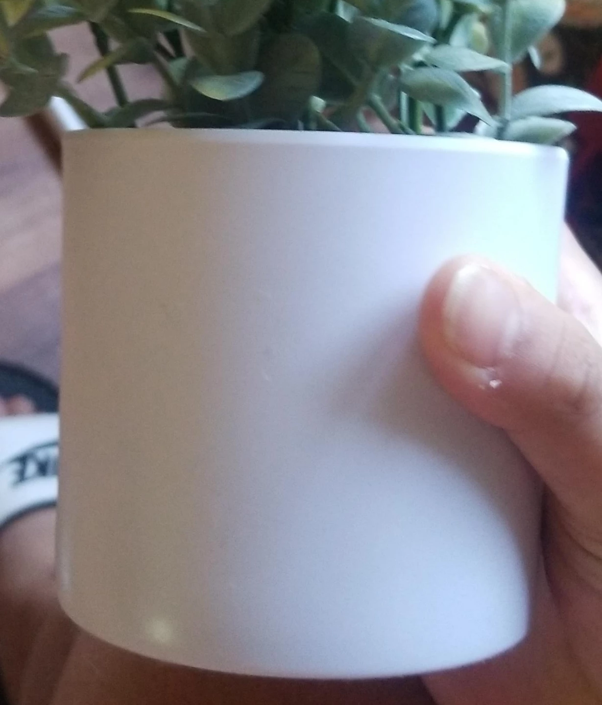 White Faux Plant Pot