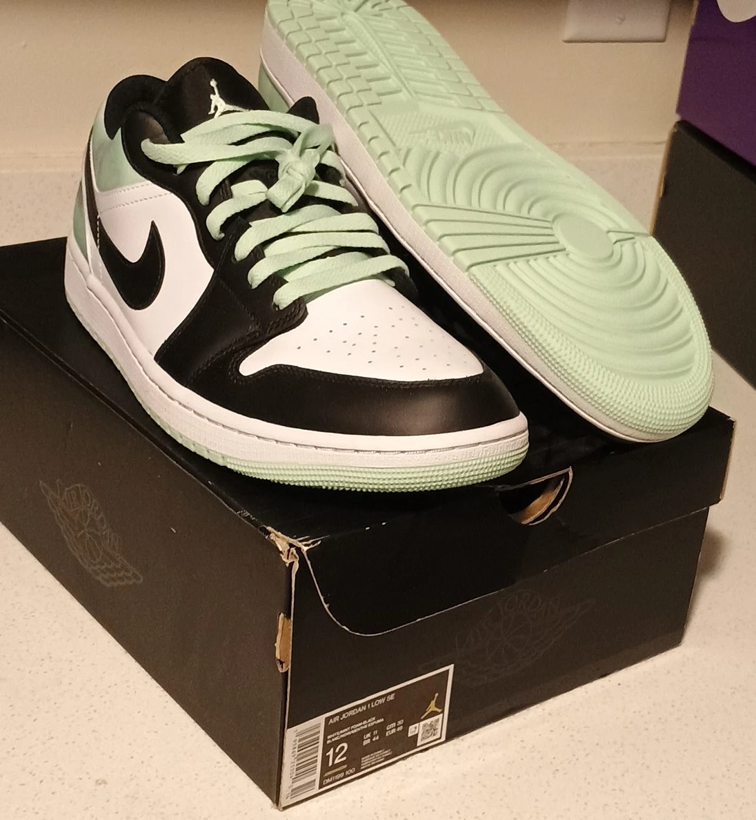 Air Jordan 1 Low SE "Washed Mint" Men's Shoes Size 12