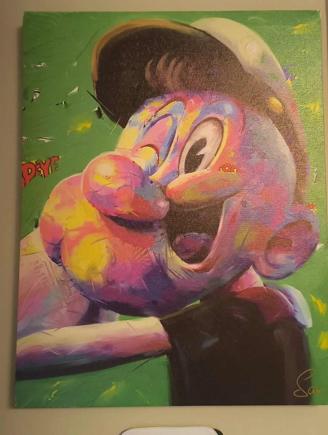 Popeye Pop Art Canvas Painting