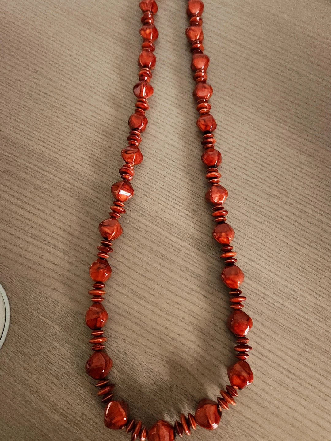 Red Beaded Necklace