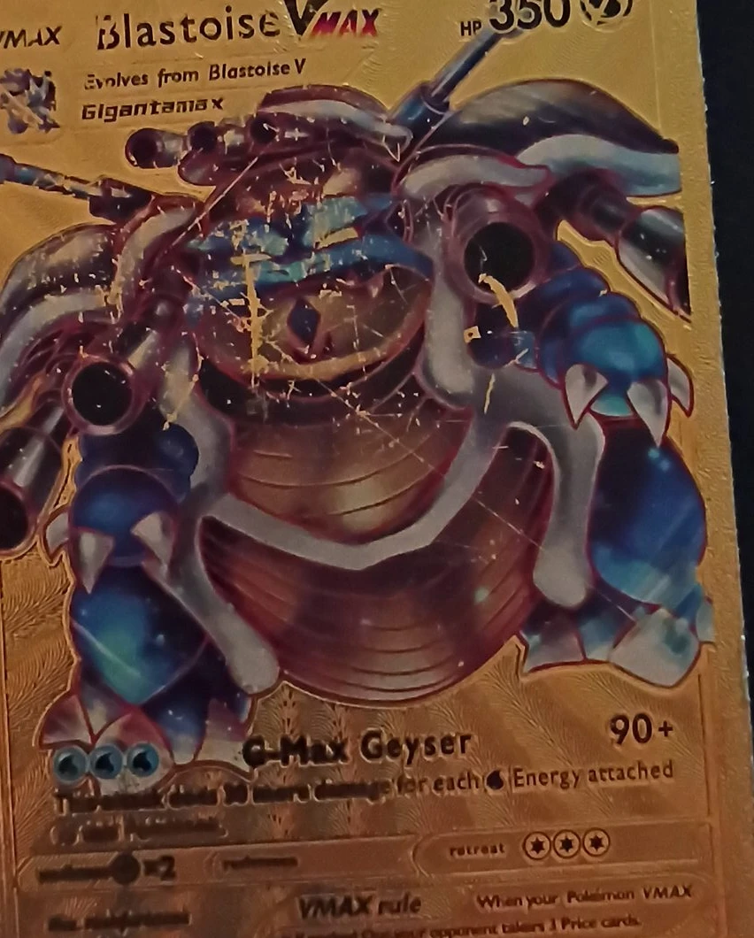 Pokemon Blastoise VMAX Trading Card