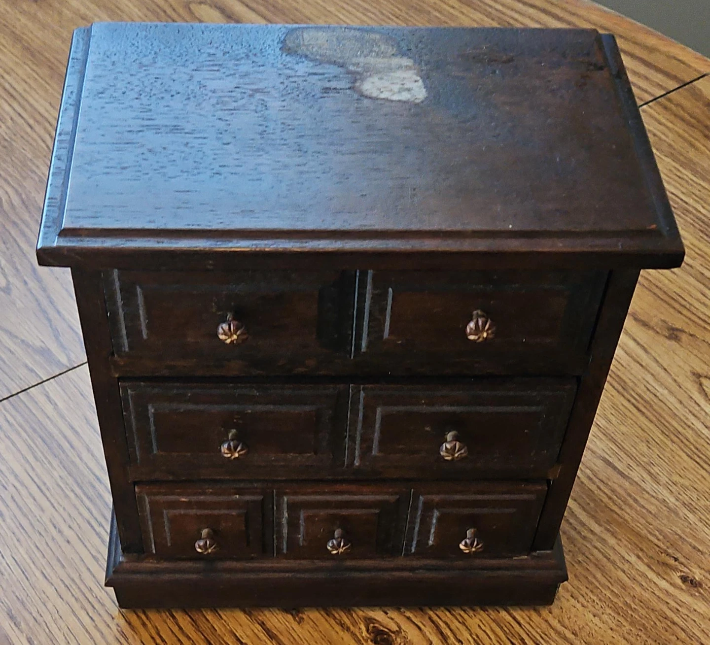 Wooden Trinket Box with Drawers